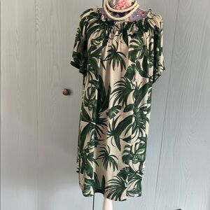H&M Tropical Green Midi Dress
